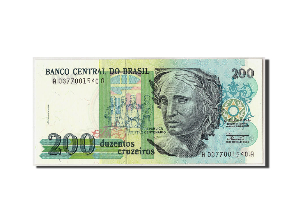 Billet, Brésil, 200 Cruzeiros, Undated (1990), KM:229, NEUF