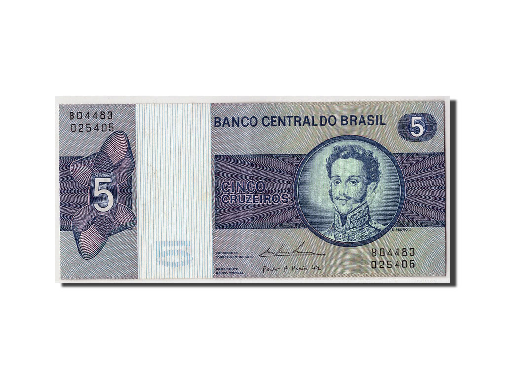 Geldschein, Brasilien, 5 Cruzeiros, Undated (1974), KM:192c, UNZ-