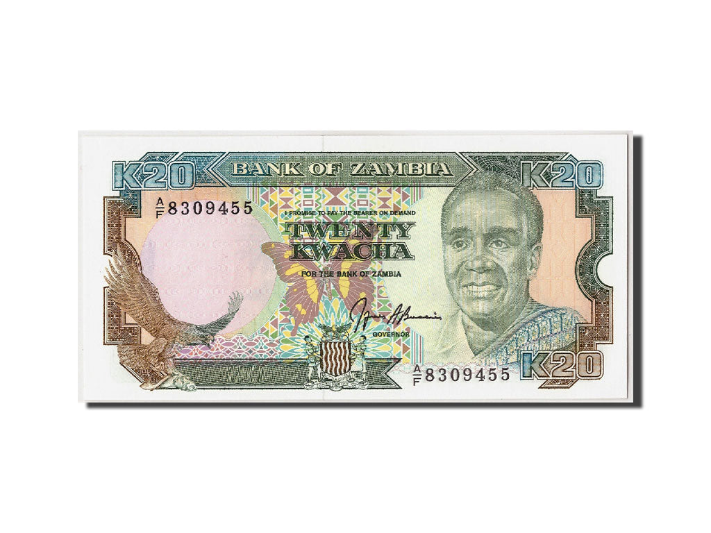 Banknote, Zambia, 20 Kwacha, Undated (1989), KM:32b, UNC(65-70)