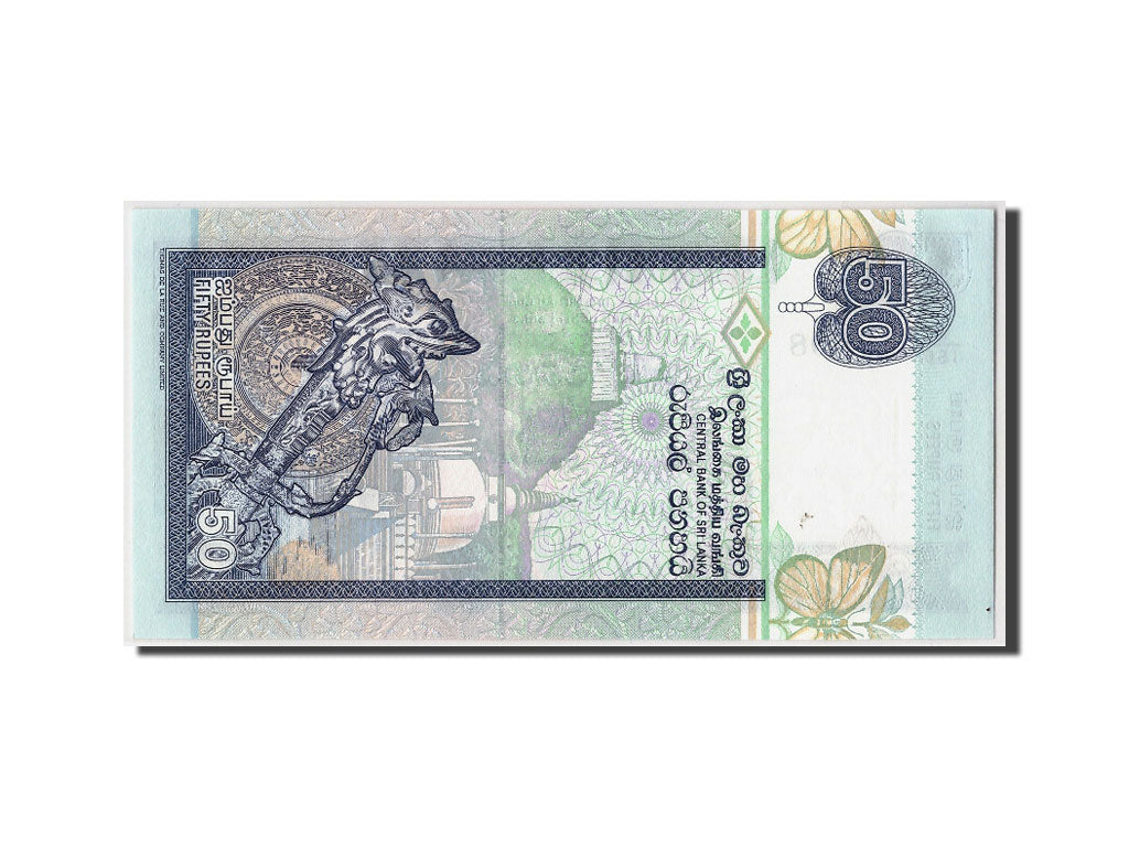 Billete, 50 Rupees, 2001, Sri Lanka, KM:117a, 2001-12-12, UNC