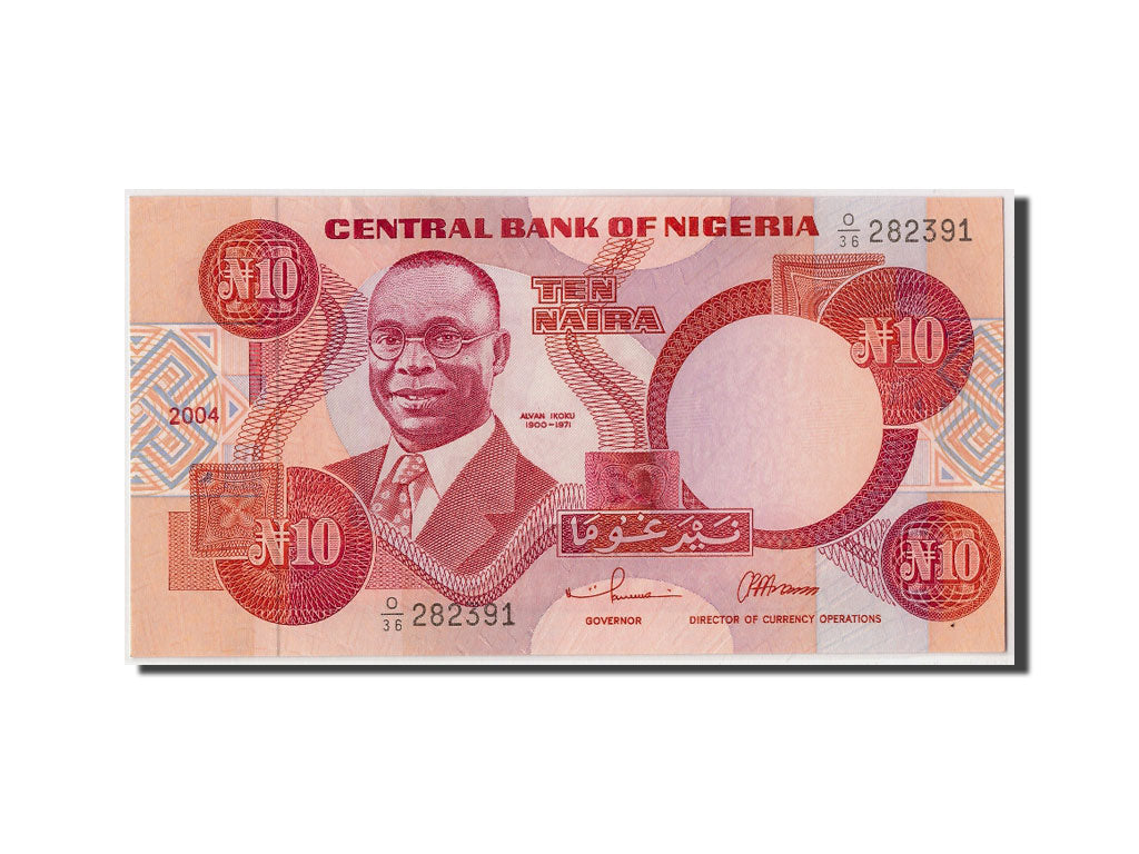 Billete, 10 Naira, 2004, Nigeria, KM:25g, Undated, UNC