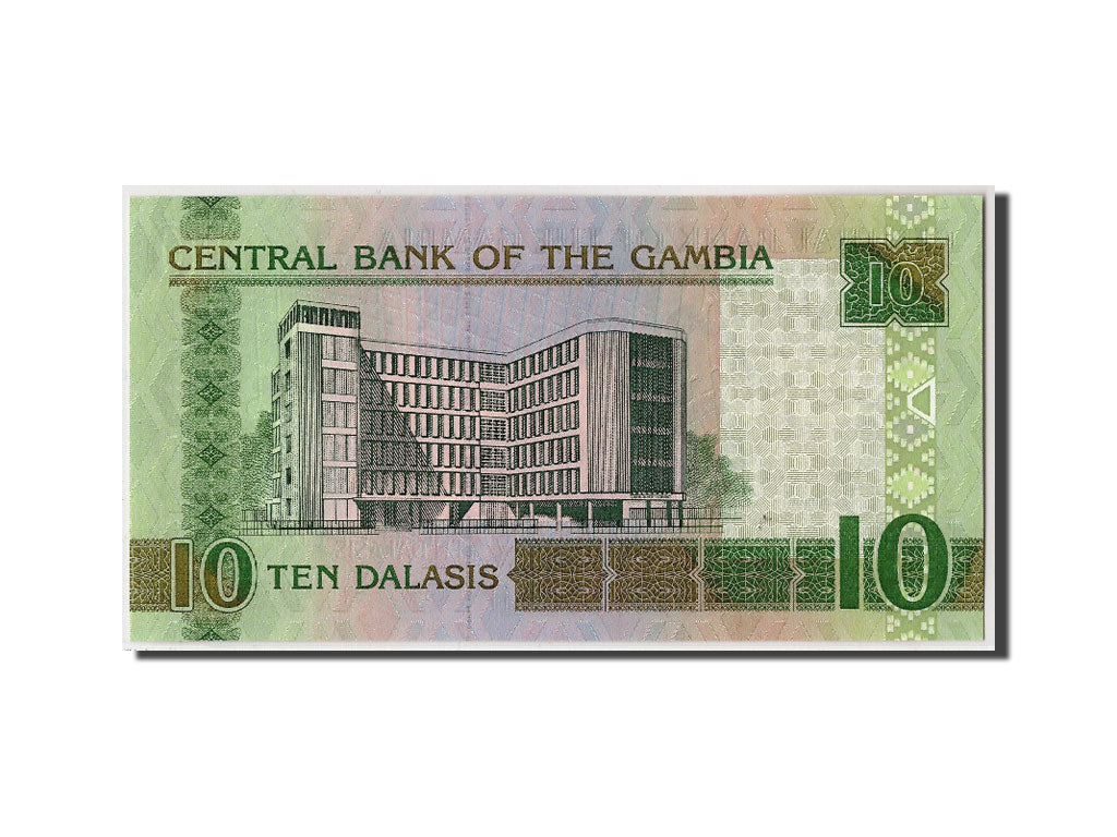 Banconote, Gambia, 10 Dalasis, Undated (2006), KM:26, FDS