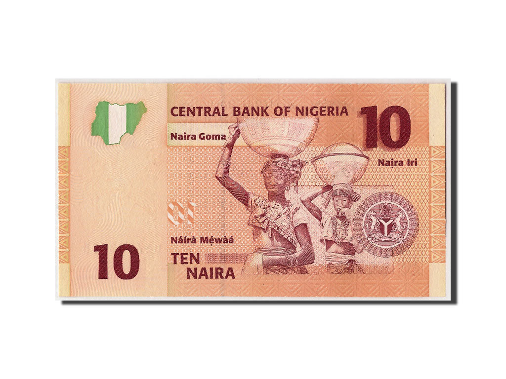 Banknot, Nigeria, 10 Naira, 2006, Undated, KM:33a, UNC(65-70)