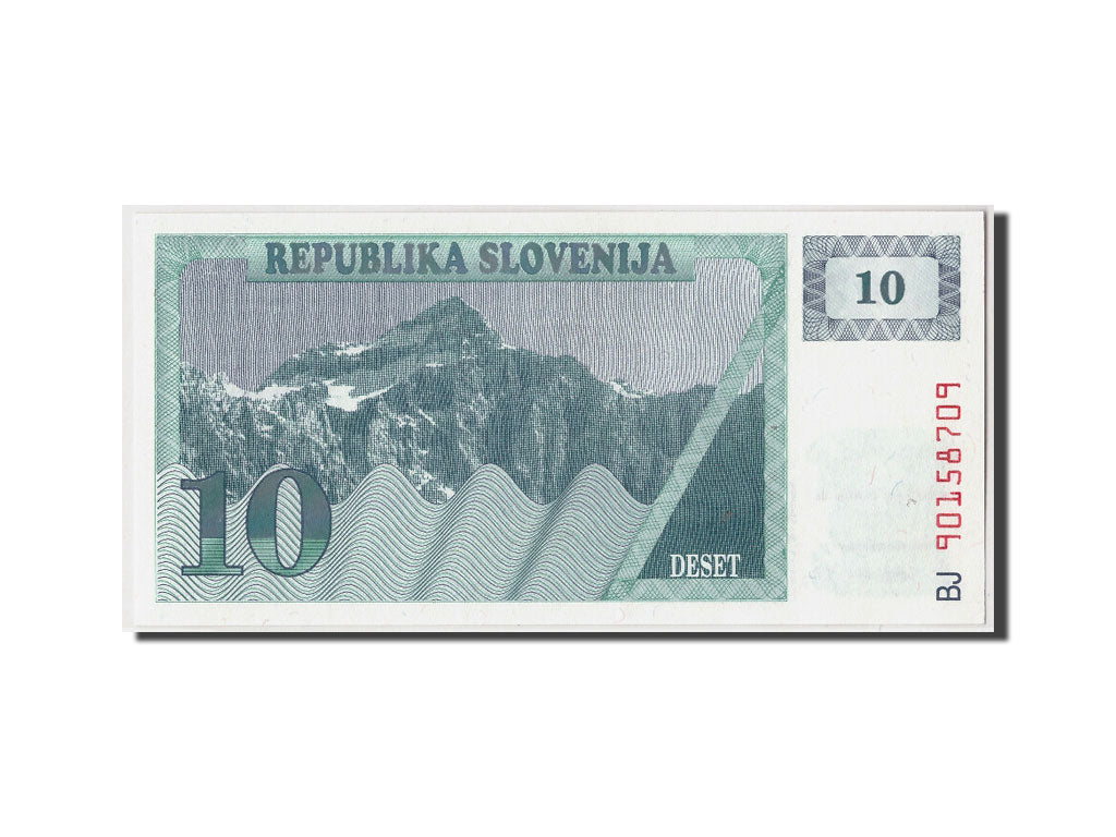 Banconote, Slovenia, 10 (Tolarjev), (19)90, KM:4a, Undated, FDS