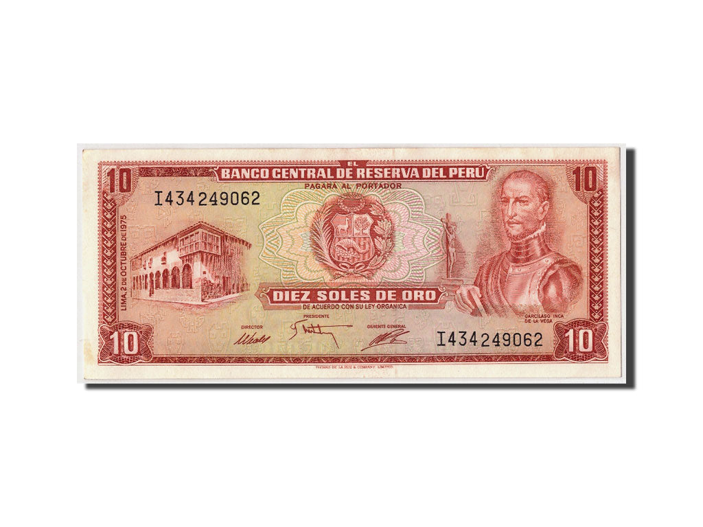 Banconote, Perù, 10 Soles De Oro, 1975, KM:106, 1975-10-02, SPL