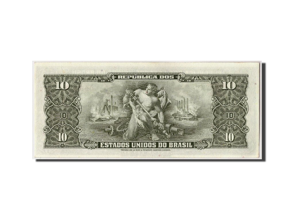 Geldschein, Brasilien, 1 Centavo on 10 Cruzeiros, Undated (1966-1967), KM:183b