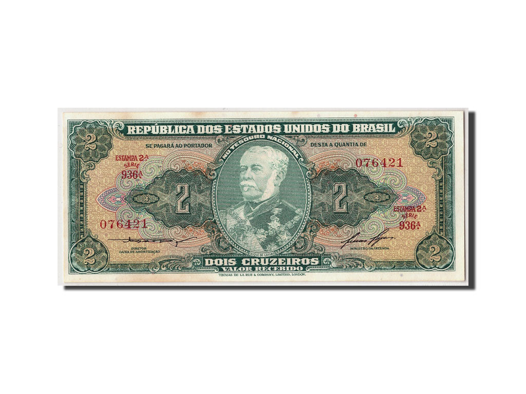 Banknote, Brazil, 2 Cruzeiros, Undated (1956-58), KM:157Ac, UNC(65-70)