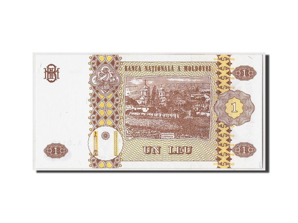 Banknote, Moldova, 1 Leu, 2010, Undated, KM:8j, UNC(65-70)