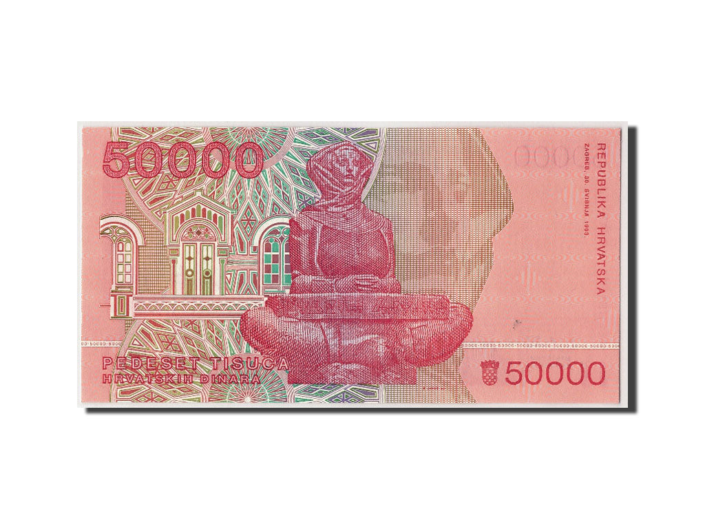 Banknote, Croatia, 50,000 Dinara, 1993, 1993-05-30, KM:26a, UNC(65-70)