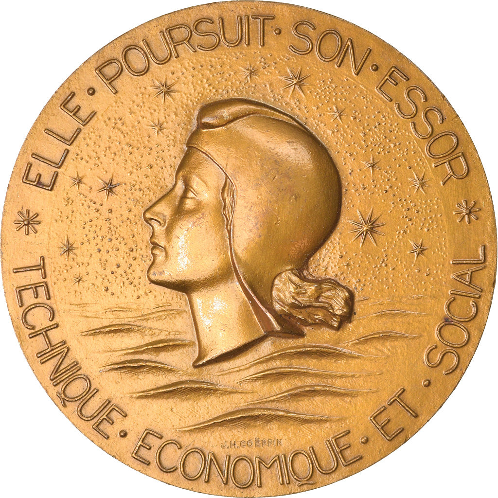 França, Medal, Compagnie Générale Transatlantique, France, Navegação, 1962
