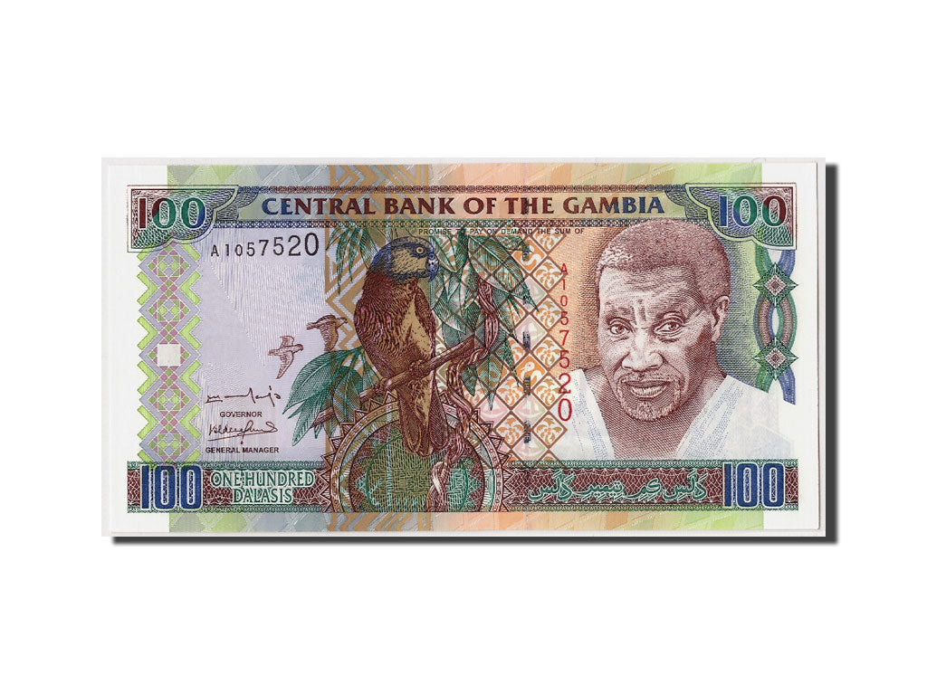 Geldschein, Gambia, 100 Dalasis, Undated (2001), KM:24a, UNZ