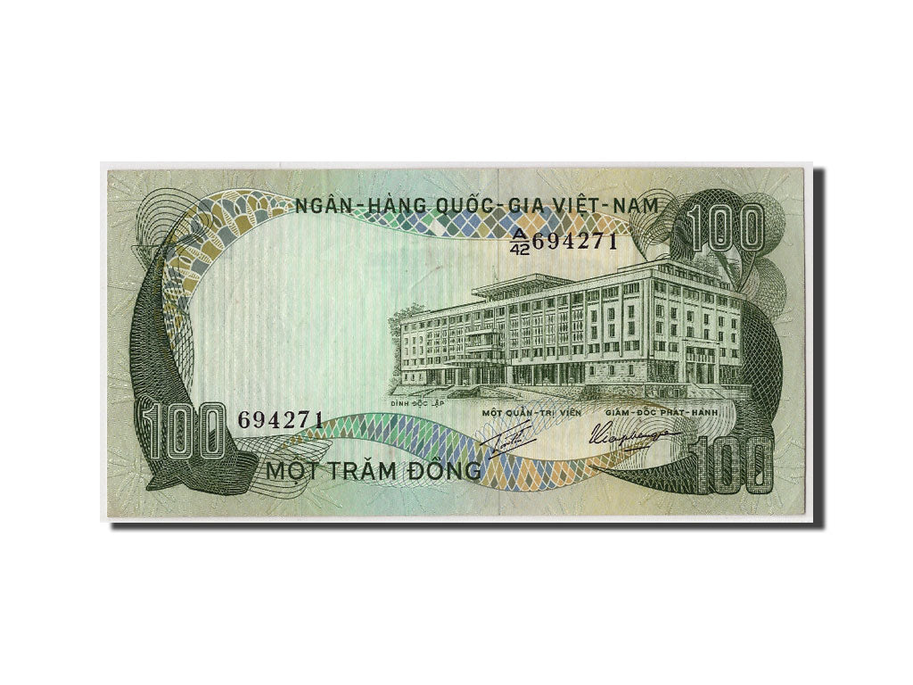 Banknot, Południowy Wiet Nam, 100 D<ox>ng, Undated (1972), KM:31a, UNC(65-70)