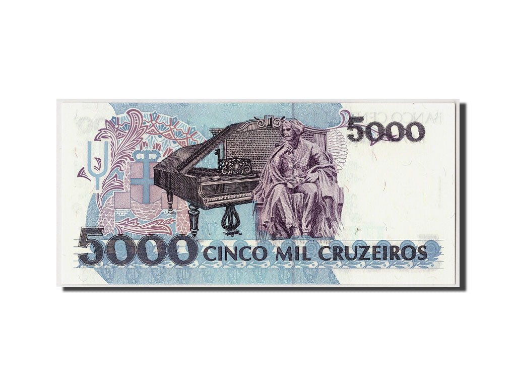 Geldschein, Brasilien, 5000 Cruzeiros, Undated (1990-93), KM:232c, UNZ