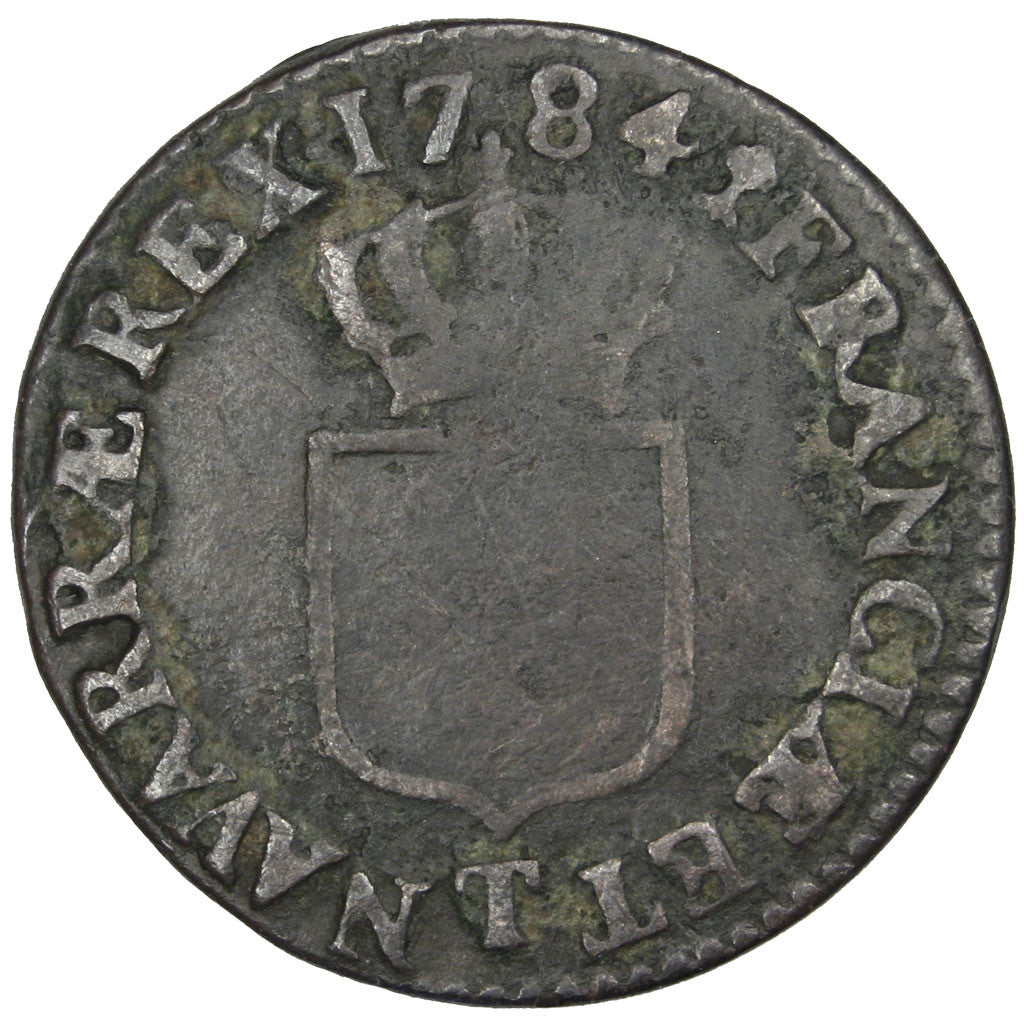 Moneta, Francja, Louis XVI, 1/2 Sol ou 1/2 sou, 1/2 Sol, 1784, Nantes