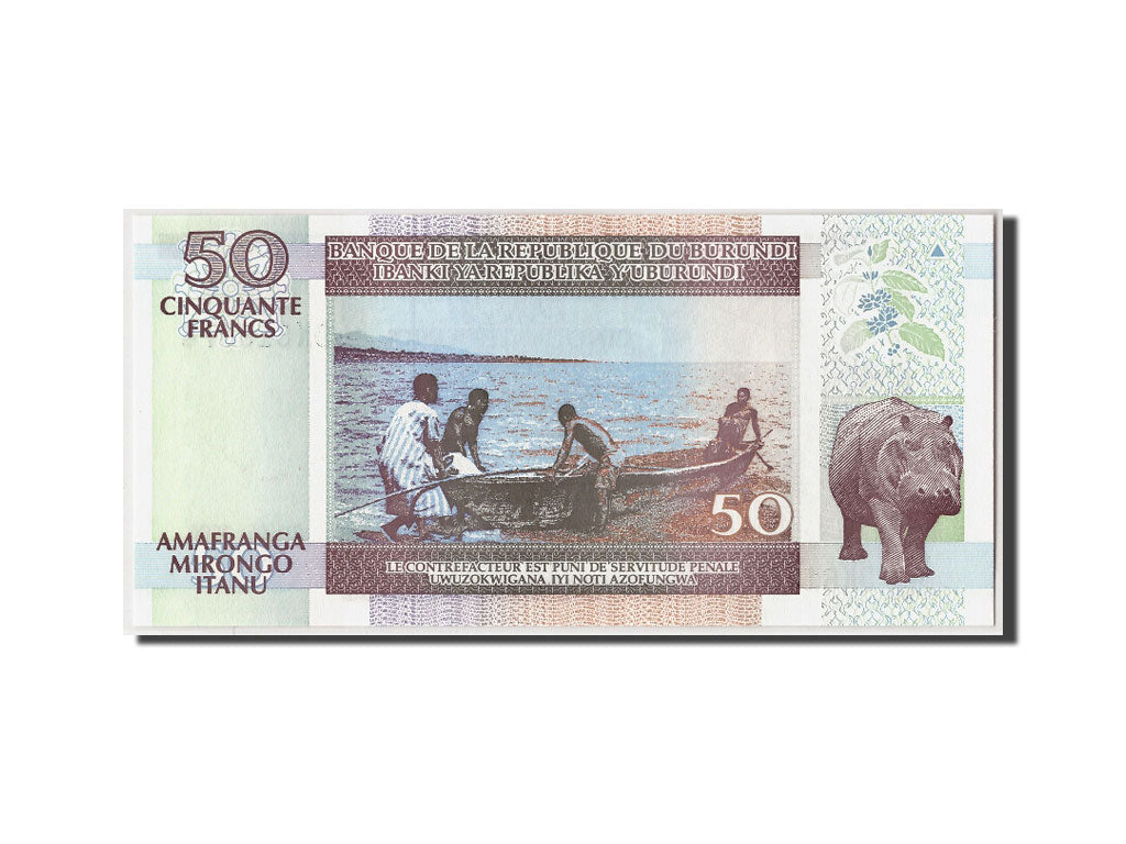 Billete, 50 Francs, 2006, Burundi, KM:36f, 2006-05-01, UNC