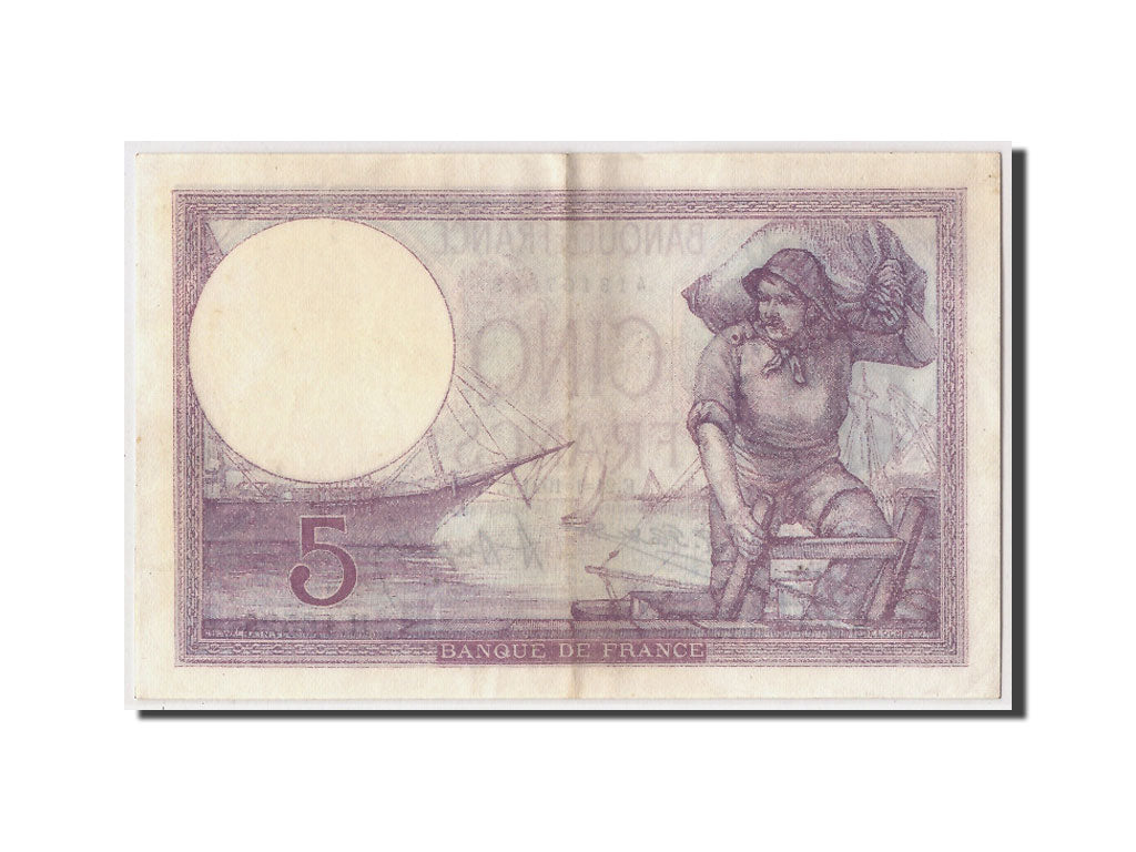 Banconote, Francia, 5 Francs, 5 F 1917-1940 ''Violet'', 1924, 1924-01-21, SPL-