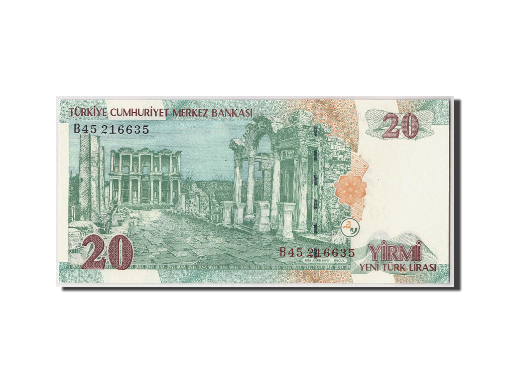 Banknote, Turkey, 20 New Lira, 2005, Undated, KM:219, UNC(65-70)