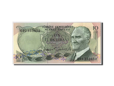 Banknote, Turkey, 10 Lira, L.1970 (1975), Undated, KM:186, UNC(65-70)