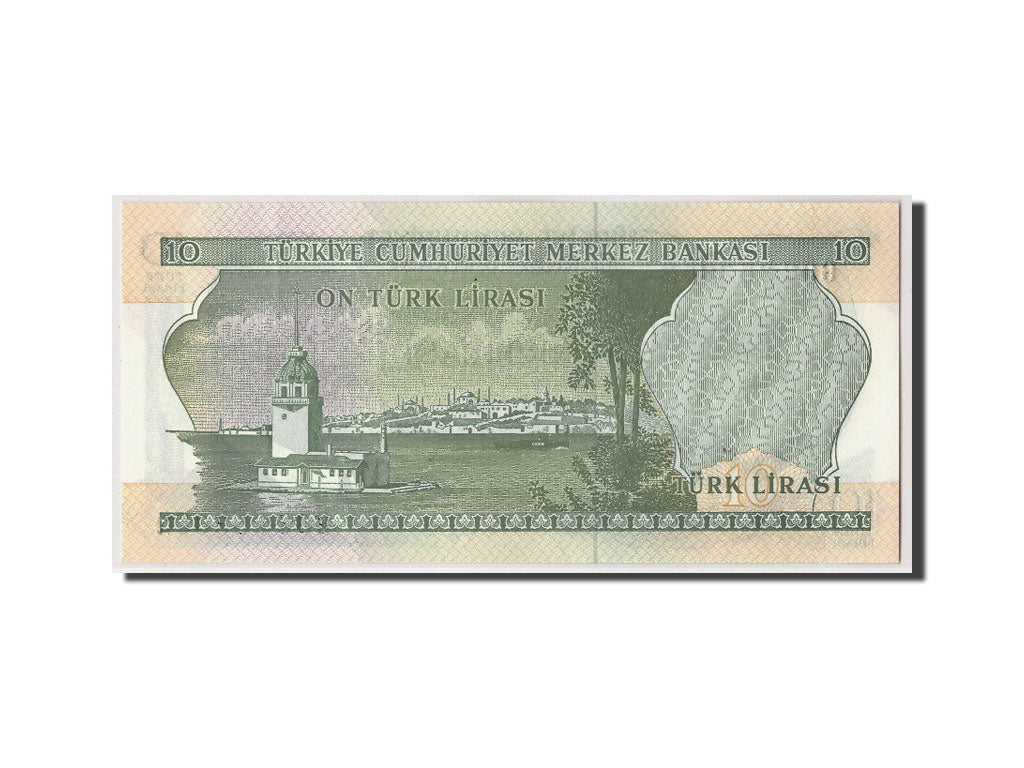 Banknote, Turkey, 10 Lira, L.1970 (1975), Undated, KM:186, UNC(65-70)