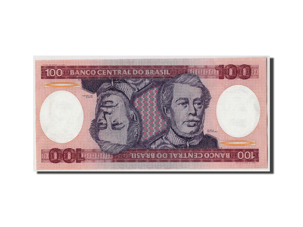 Billet, Brésil, 100 Cruzeiros, UNDATED (1984), KM:198b, SPL