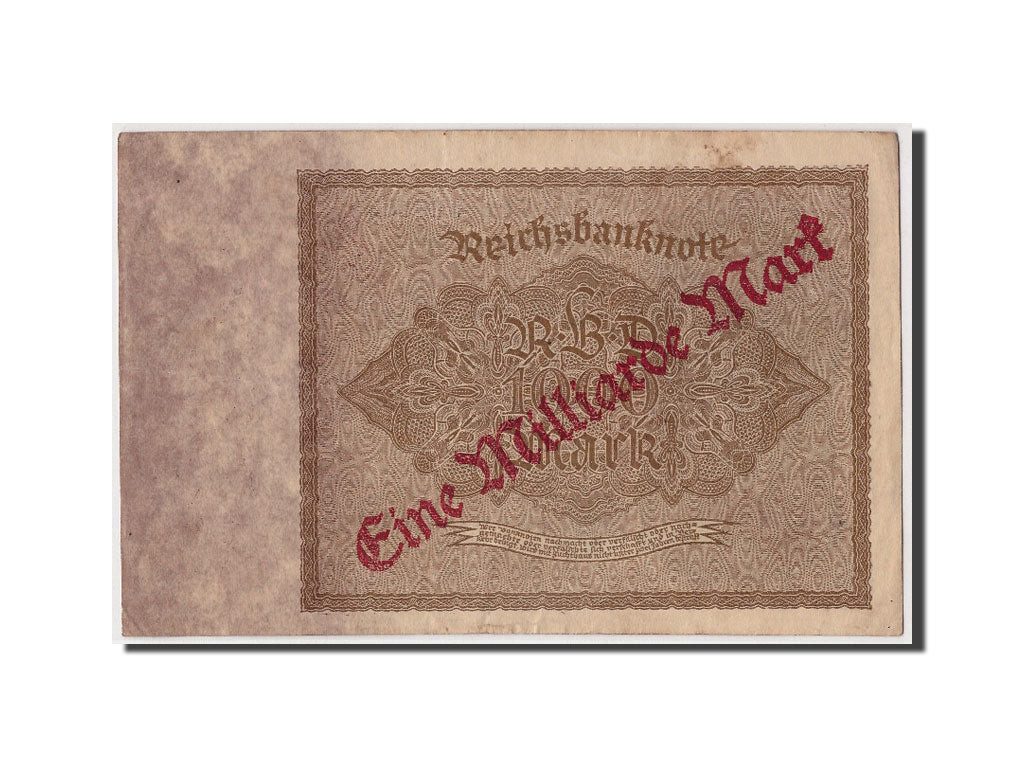 Banknote, Germany, 1 Milliarde Mark on 1000 Mark, Undated (9-1923), 1922-12-15