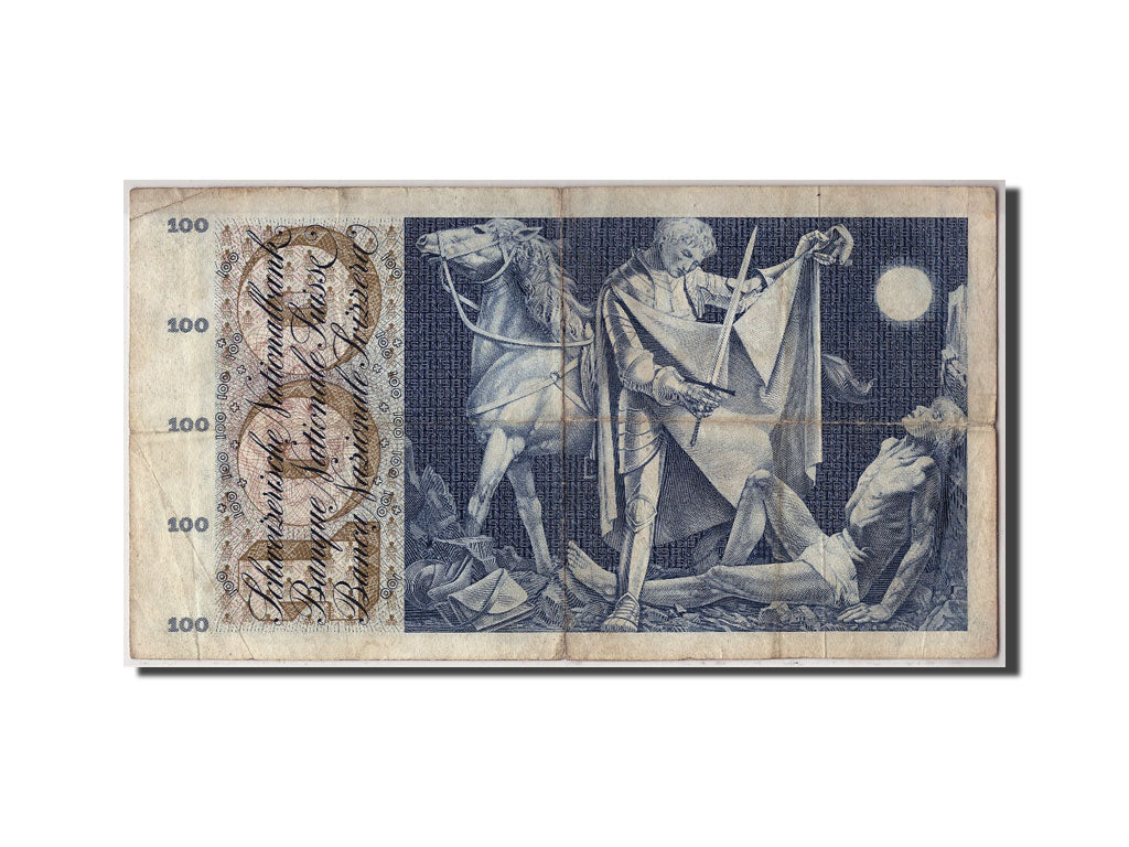 Banknote, Switzerland, 100 Franken, 1956, 1956-10-25, KM:49a, VF(20-25)