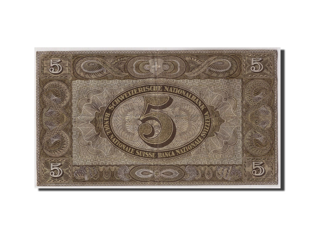 Banknote, Switzerland, 5 Franken, 1949, 1949-01-20, KM:11n, AU(50-53)
