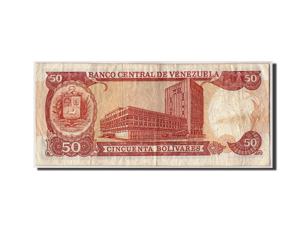 Billete, 50 Bolivares, 1990, Venezuela, KM:65c, 1990-05-31, BC