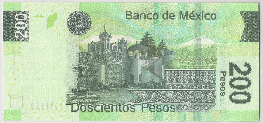 Banknote, Mexico, 200 Pesos, 2007, 2007-05-14, KM:125b, UNC(65-70)