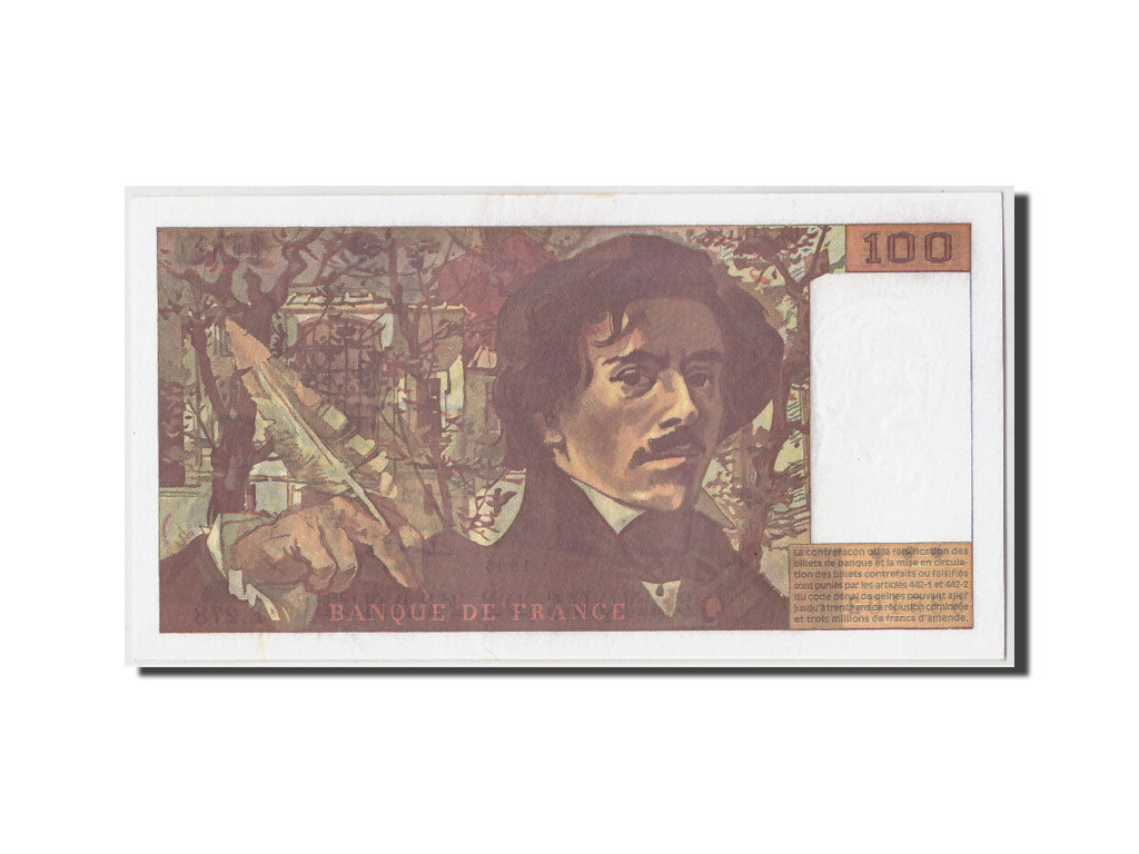 Banconote, Francia, 100 Francs, 100 F 1978-1995 ''Delacroix'', 1995, SPL-