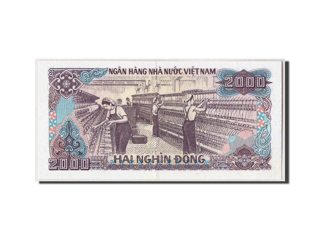 Billet, Viet Nam, 2000 D<ox>ng, 1988 (1989), KM:107a, SPL