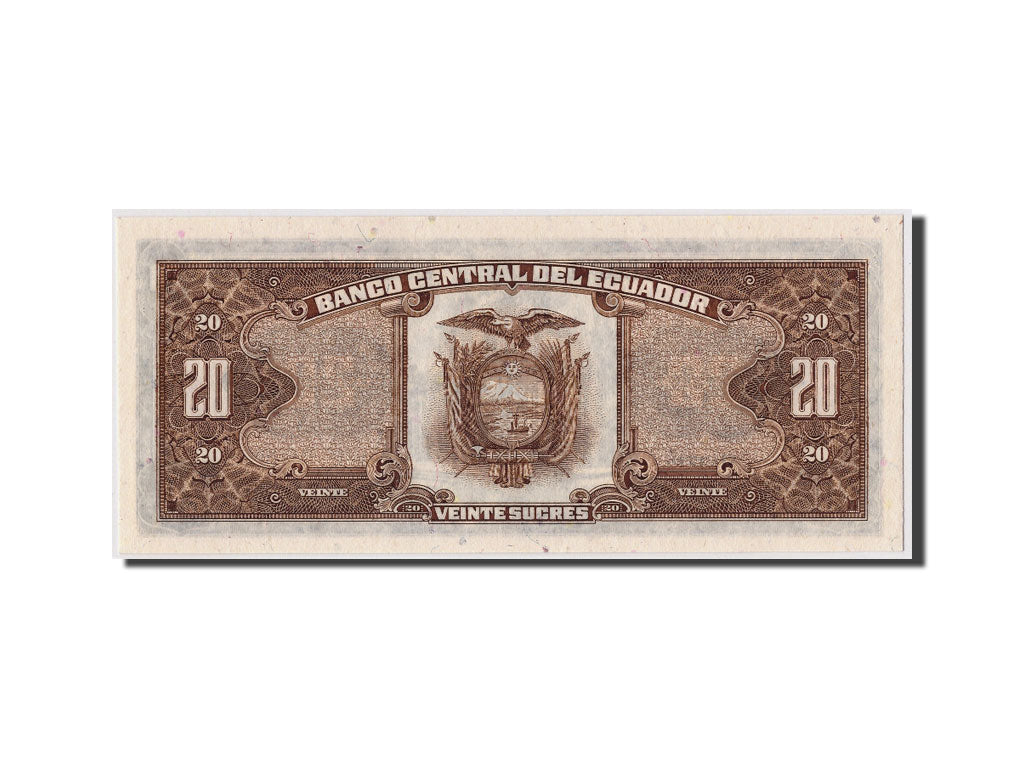 Banknote, Ecuador, 20 Sucres, 1986, 1986-04-29, KM:121Aa, UNC(63)