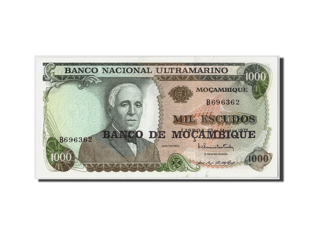 Banknot, Mozambik, 1000 Escudos, Undated (1976), KM:119, UNC(65-70)