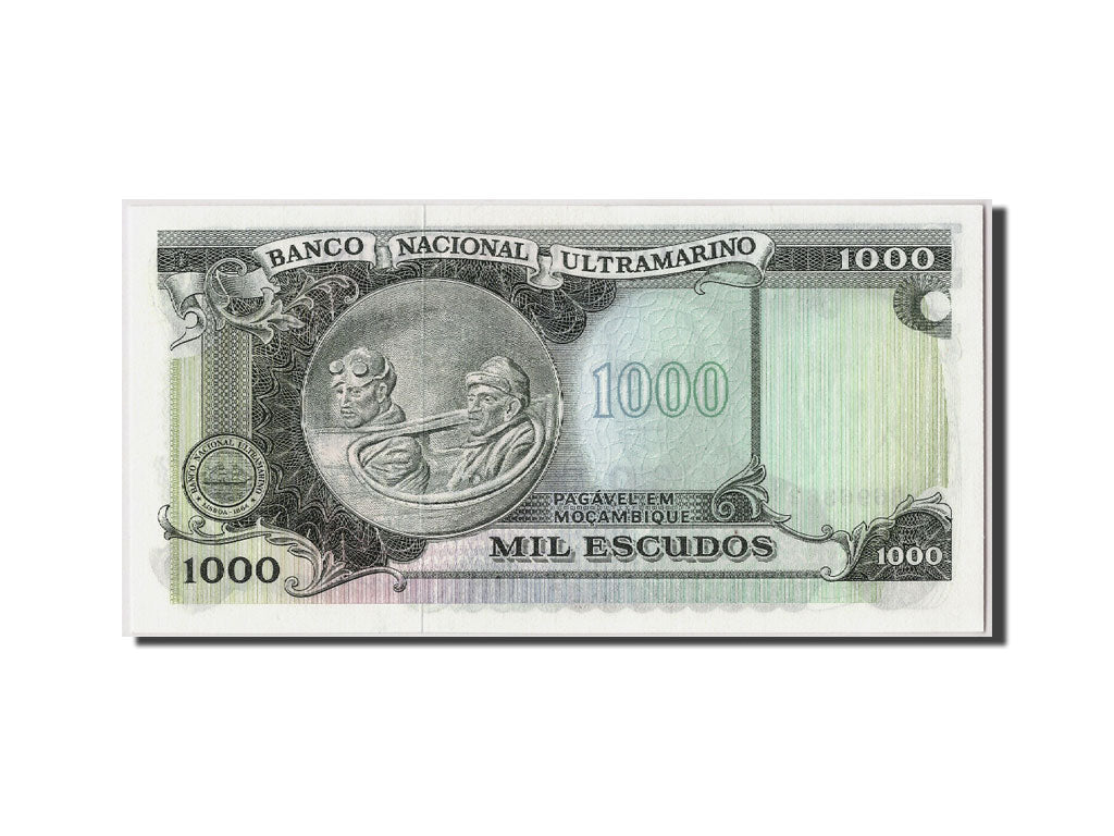 Banknot, Mozambik, 1000 Escudos, Undated (1976), KM:119, UNC(65-70)