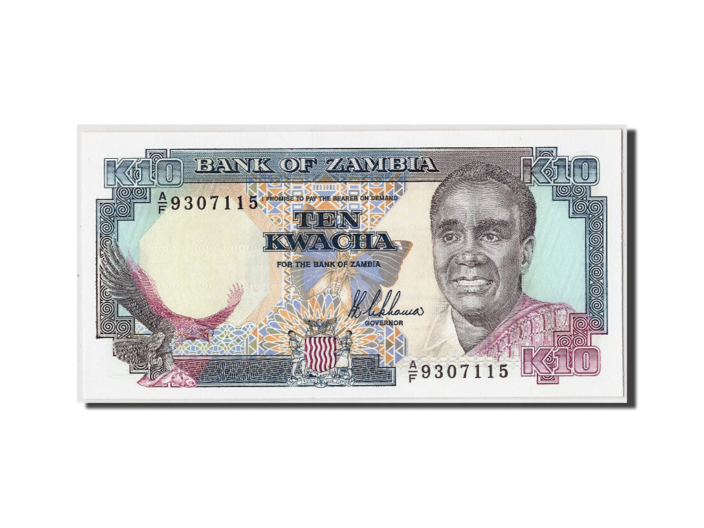 Banknote, Zambia, 10 Kwacha, Undated (1989-91), KM:31a, UNC(65-70)