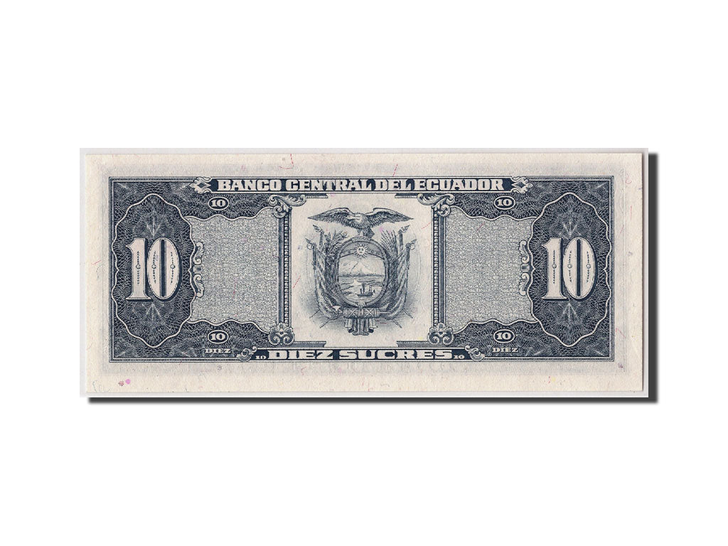 Banknote, Ecuador, 10 Sucres, 1986, 1986-04-29, KM:121, UNC(65-70)
