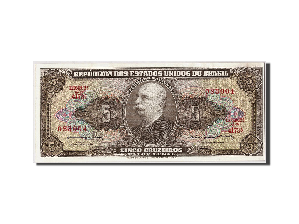 Geldschein, Brasilien, 5 Cruzeiros, Undated (1962-64), KM:176c, UNZ