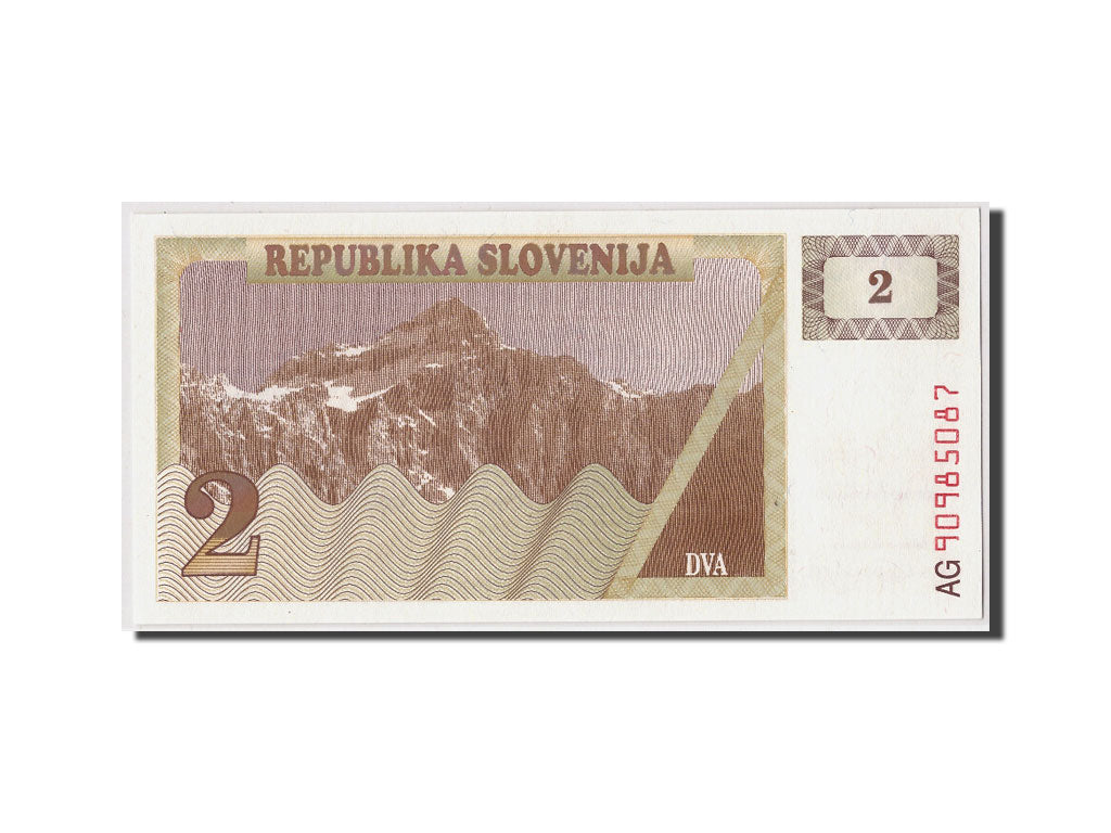 Banconote, Slovenia, 2 (Tolarjev), (19)90, KM:2a, FDS