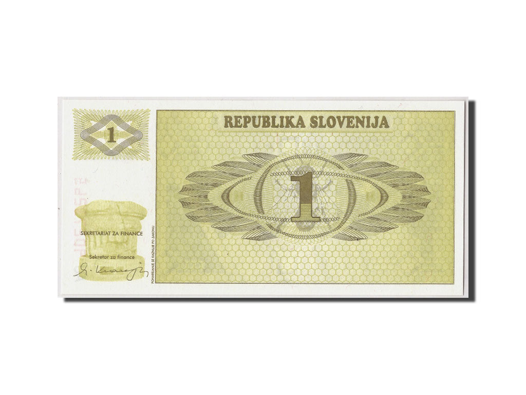 Banknote, Slovenia, 1 (Tolar), (19)90, KM:1a, UNC(65-70)