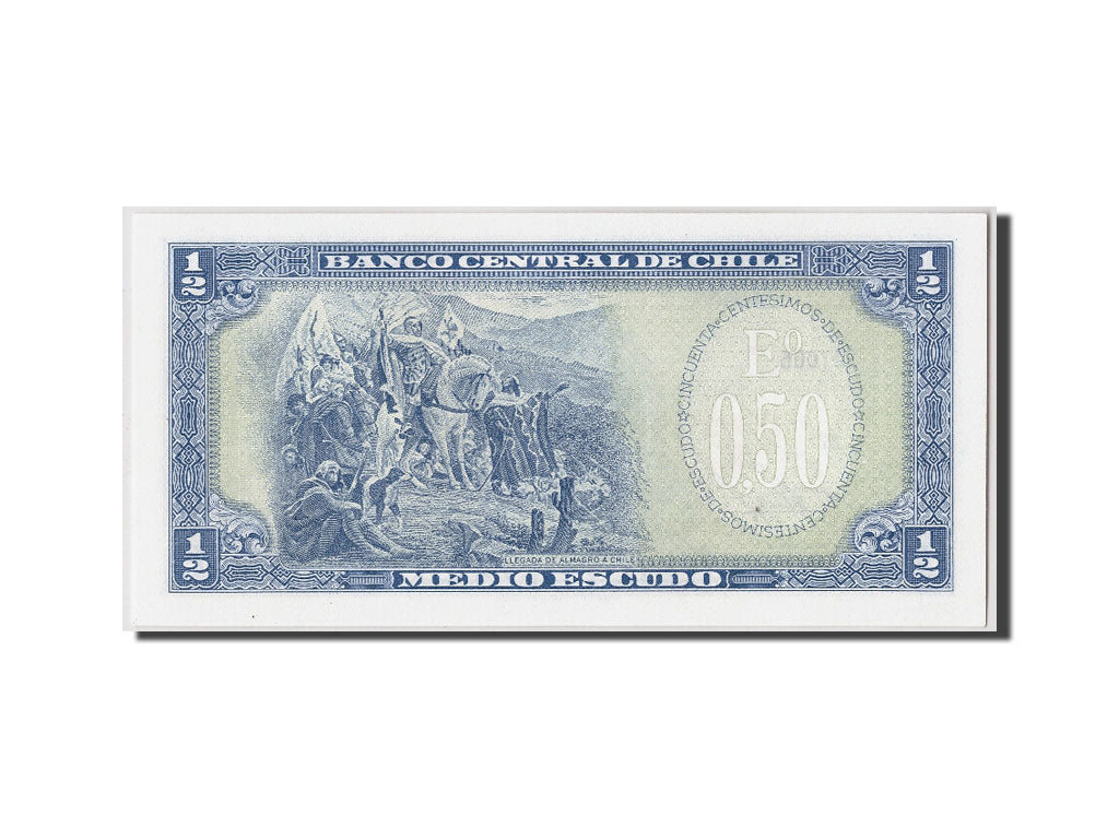 Billet, Chile, 1/2 Escudo, Undated, KM:134Aa, NEUF
