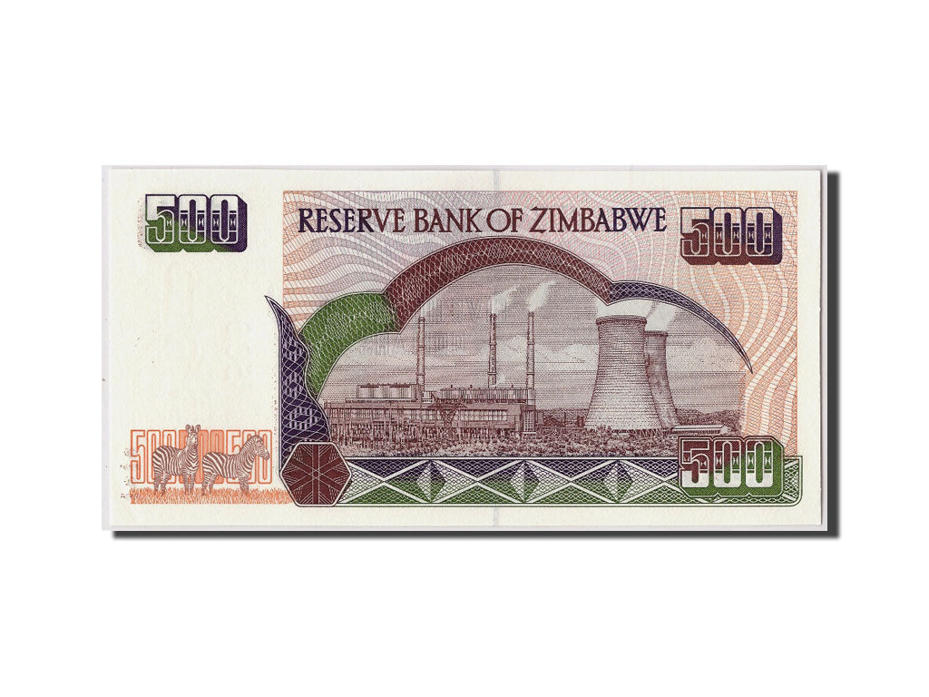 Biljet, Zimbabwe, 500 Dollars, 2004, KM:11b, NIEUW