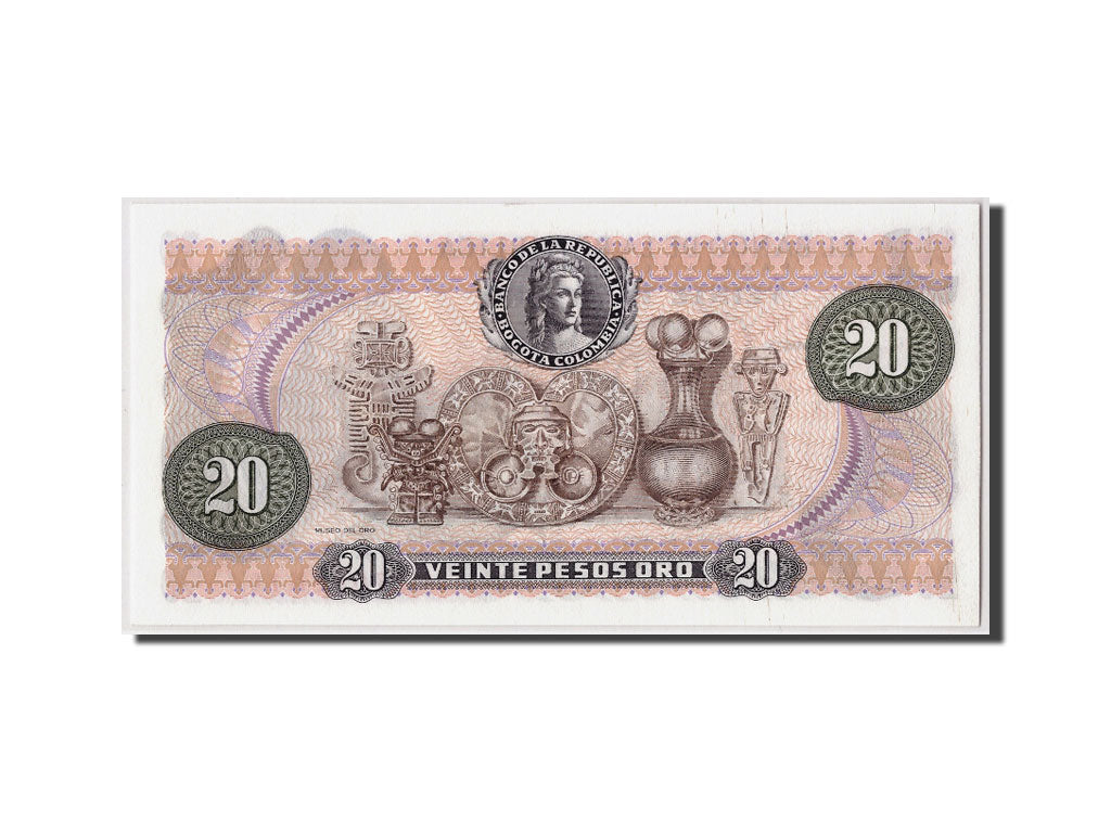 Banknote, Colombia, 20 Pesos Oro, 1982, 1982-01-01, KM:409d, UNC(65-70)