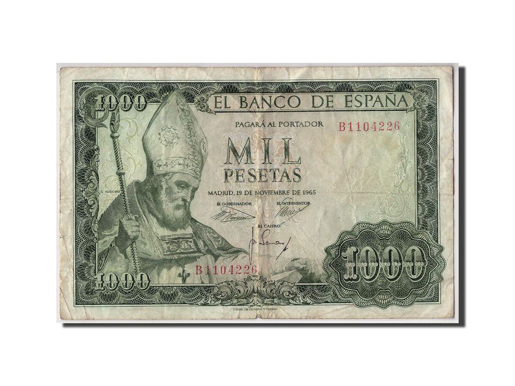Banknote, Spain, 1000 Pesetas, 1965, 1965-11-19, KM:151, F(12-15)