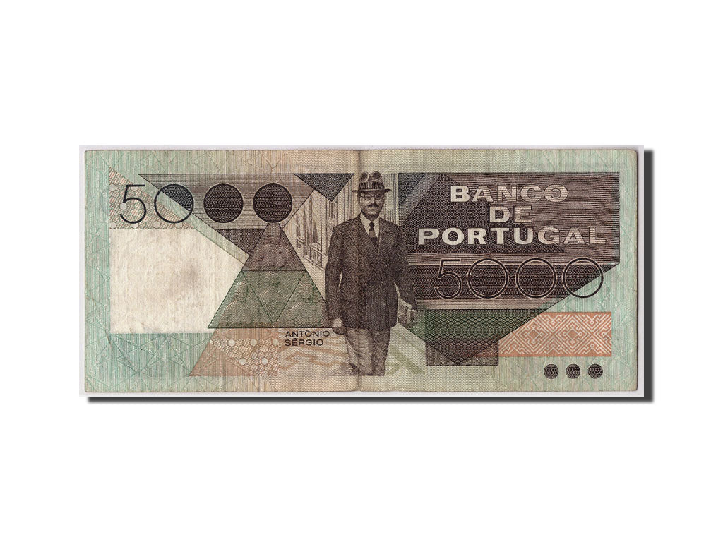 Geldschein, Portugal, 5000 Escudos, 1985, 1985-06-04, KM:182d, S