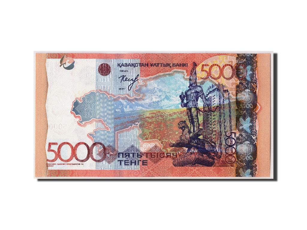 Geldschein, Kasachstan, 5000 Tenge, 2011, KM:42, UNZ