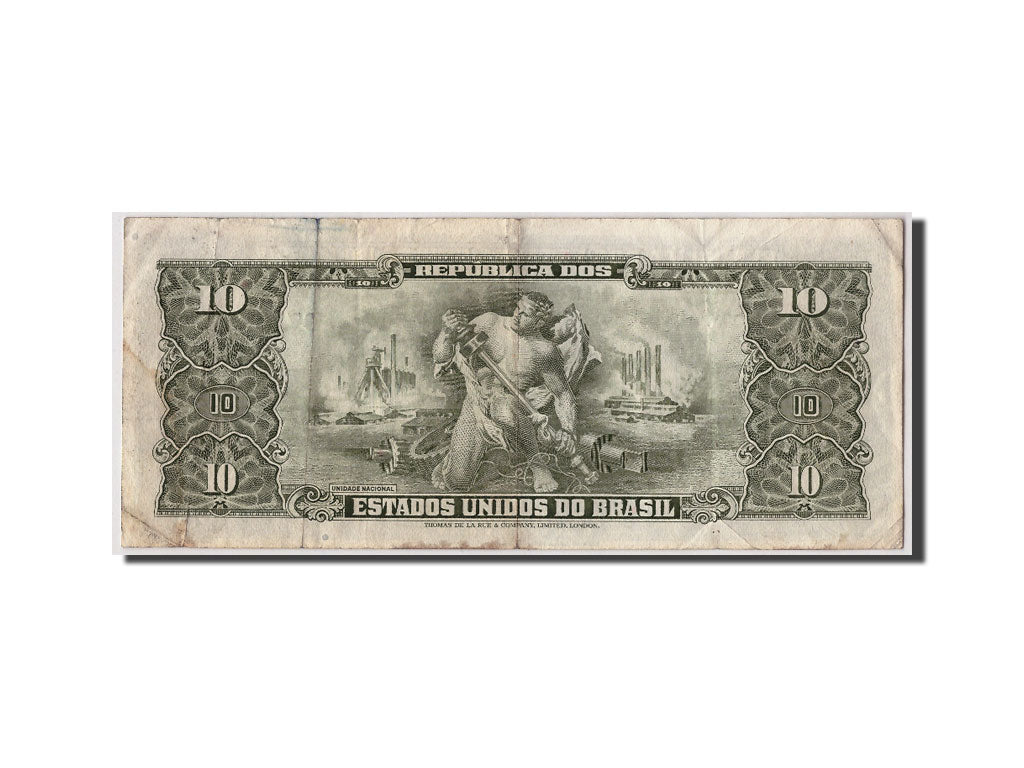 Geldschein, Brasilien, 10 Cruzeiros, Undated (1962), KM:177a, S