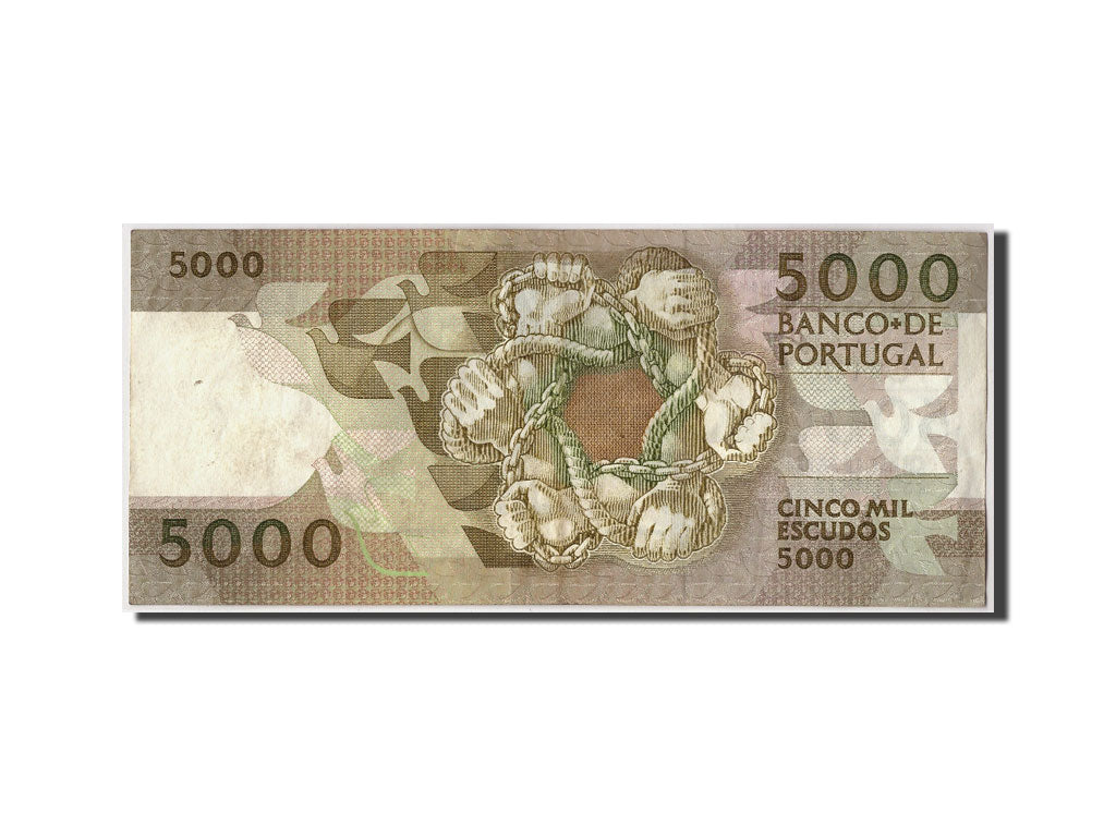 Geldschein, Portugal, 5000 Escudos, 1987, 1987-12-03, KM:183b, SS