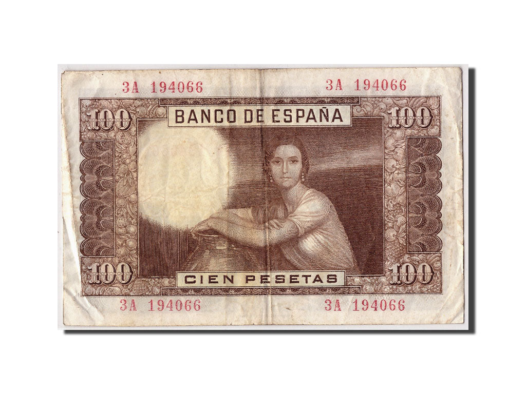 Geldschein, Spanien, 100 Pesetas, 1953, 1953-04-07, KM:145a, S
