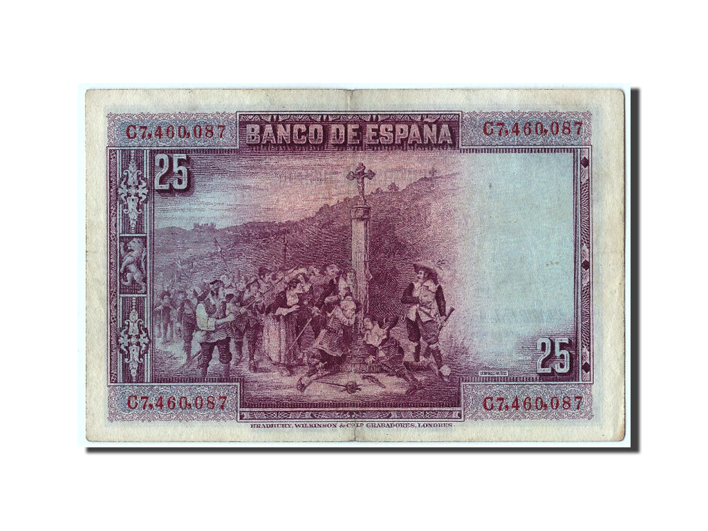 Geldschein, Spanien, 25 Pesetas, 1928, 1928-08-15, KM:74b, SS