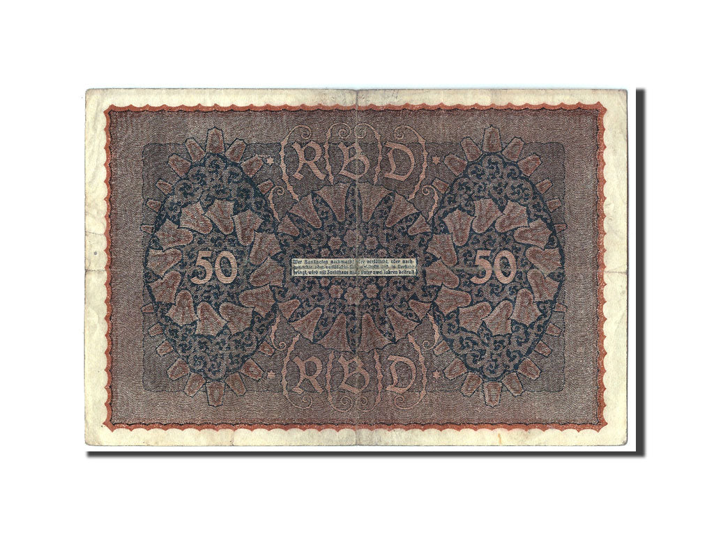 Banknote, Germany, 50 Mark, 1919, 1919-06-24, KM:66, F(12-15)